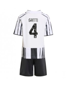 Billige Juventus Federico Gatti #4 Hjemmedraktsett Barn 2025-26 Kortermet (+ Korte bukser)